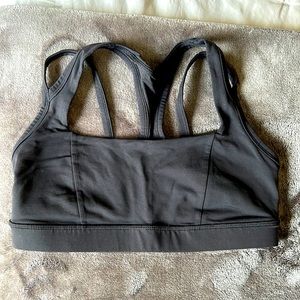 Black Lululemon sports bra